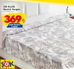 ÇİFT KİŞİLİK BASKILI YORGAN